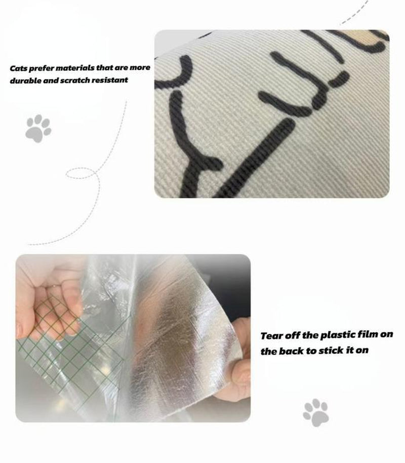 【Buy 1, Get Free Toy Mouse!】Wall Mounted Cat Scratching Board Thickened Durable Wear Resistant Protects Furniture from Cat Scratching Suitable for Walls Sofas Cabinets Doors Glass Personalized Cat Tree Tower Cat Toy Mouse Pet Supplies Scratcher