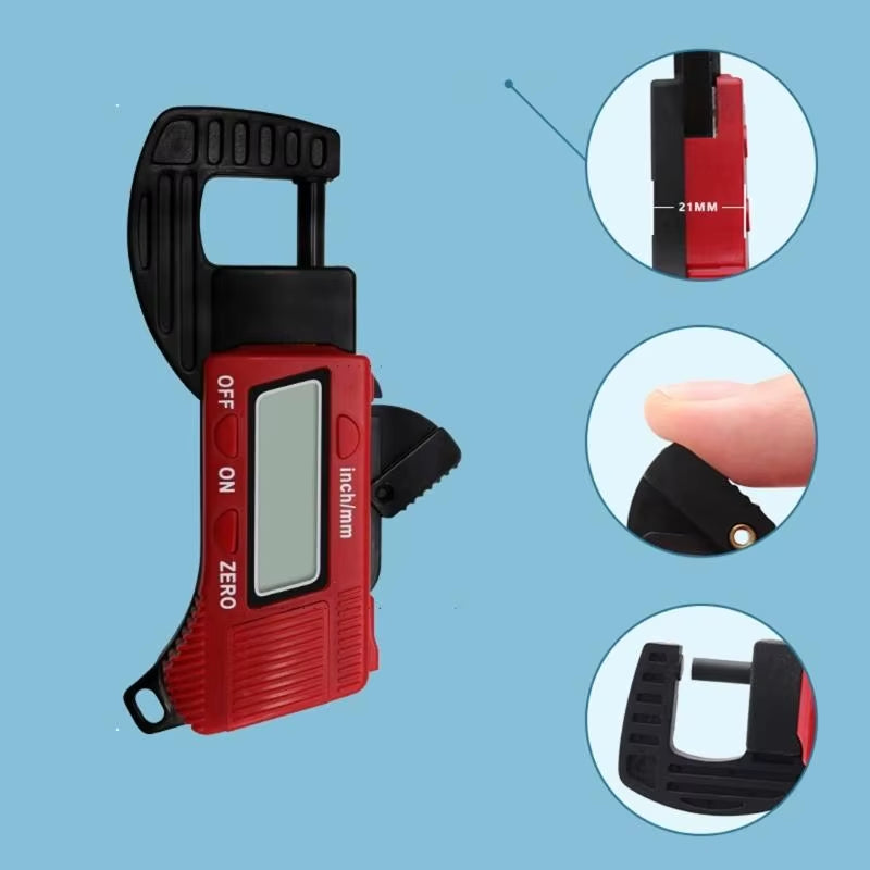 40JA High Accuracy Digital Thickness Gauge Meter with Auto Shut off Feature Perfect for Laboratory Research and Construction