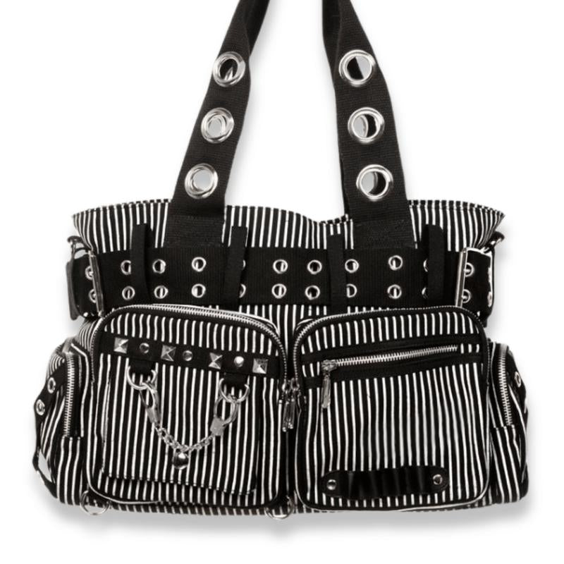 Convertible Belt Shoulder Bags with Grommets