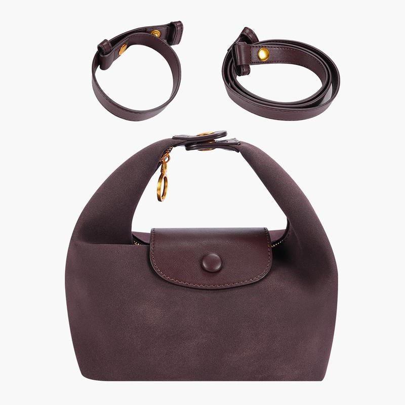 Women'S Soft Frosted Shoulder Bag with 2 Removable Straps Multiple Carrying Options Crossbody Bag in Stylish Colors