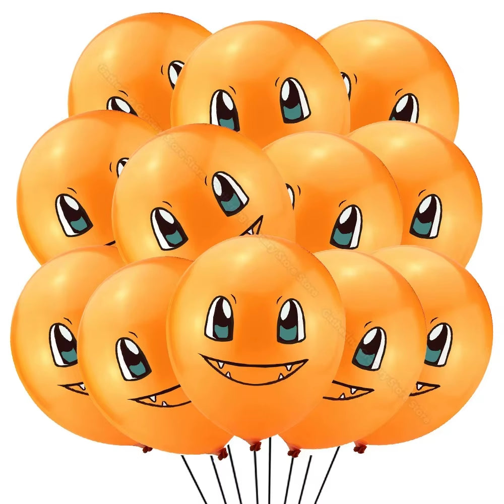 12Pcs Pikachu Latex Ballon Birthday Party Decoration Supplies Baby Shower Gifts Kids Favor Cartoon Pokemon Go Ballon DIY Toys