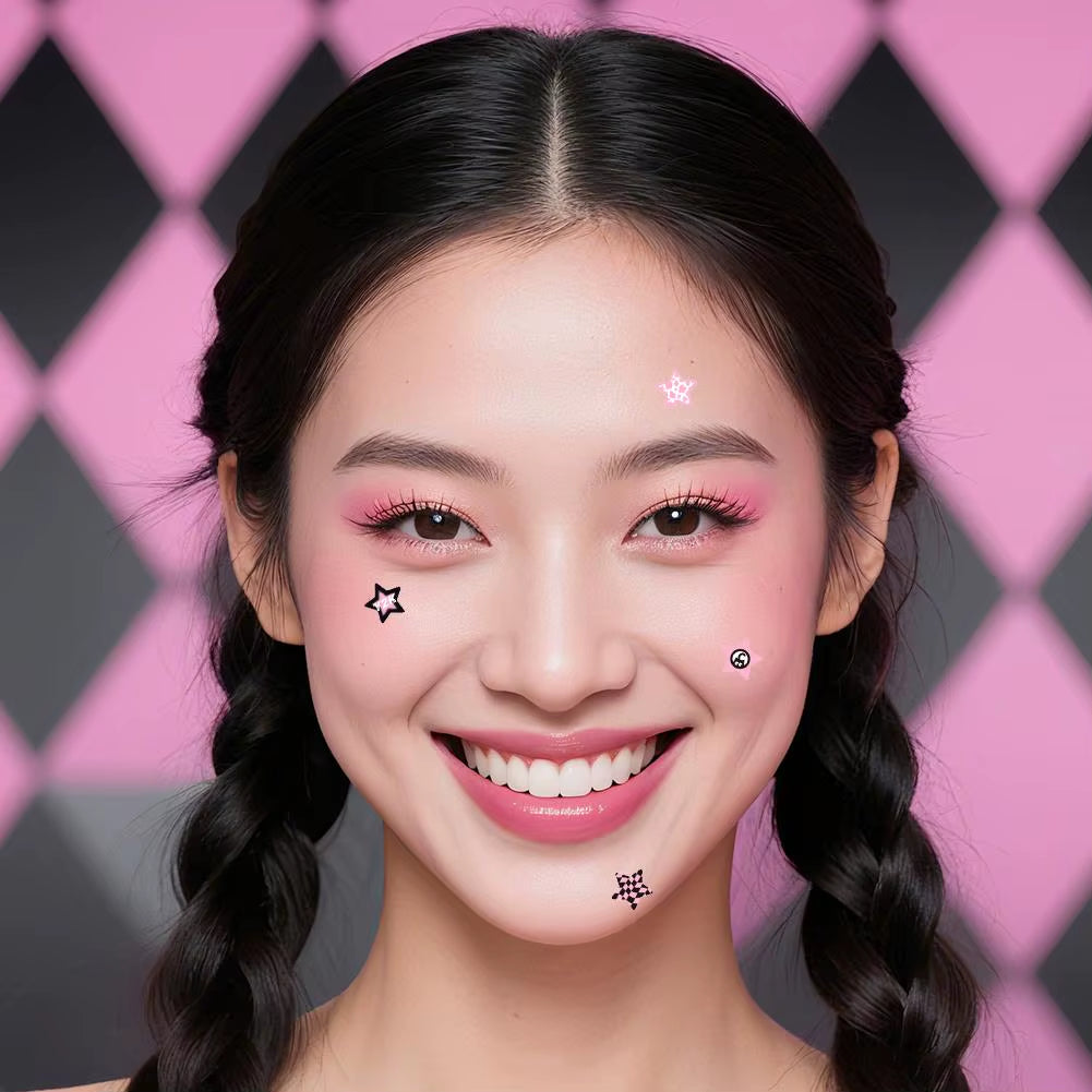 4 Sheets Colorful Star Acne Pimple Patch (220 Counts), Invisible Hydrocolloid Cute Acne Patch, Acne Spots Zits Patches Skincare