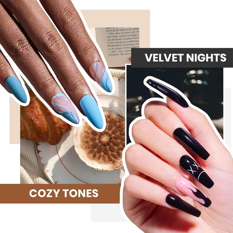 Beetles Gel Nail Polish Kit 5ML Upgrade Colorful Bottle Set with Base Matte&Glossy Top Coat Beauty Must Have DIY Salon Set Soak off DIY Stuff Gifts for Women Girls Teen