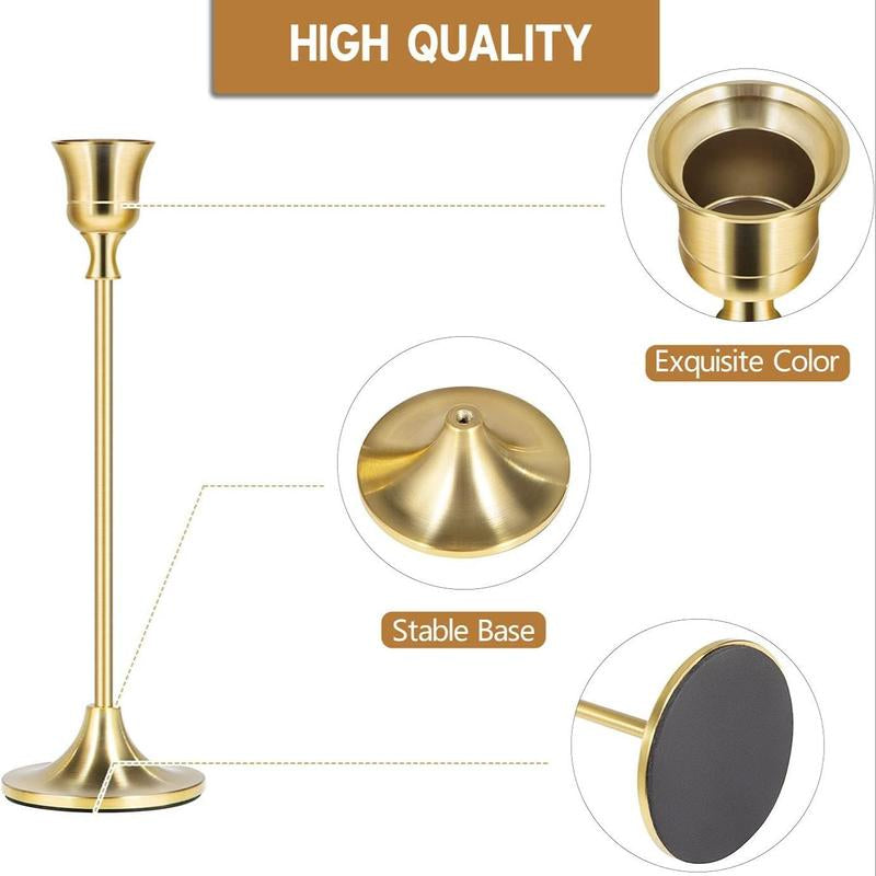 Candle Holder Set, 6 Counts/Set Modern Simple Candle Stand, Desktop Decoration for Home Living Room Bedroom Dining Room Wedding Party
