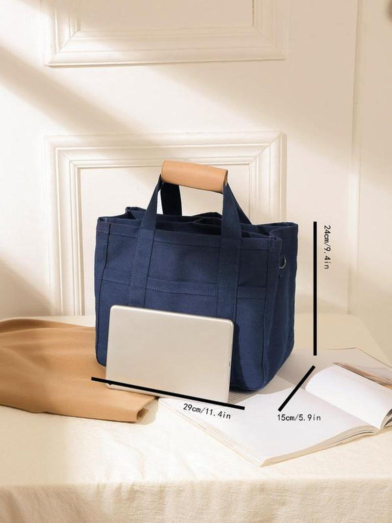 Women'S Solid Color Trendy Tote Bag with Removable Bottom Compartment as Summer Outfits 2024, Lightweight Large Capacity Matching Shoulder Bag for Work Travel, Messenger Bag