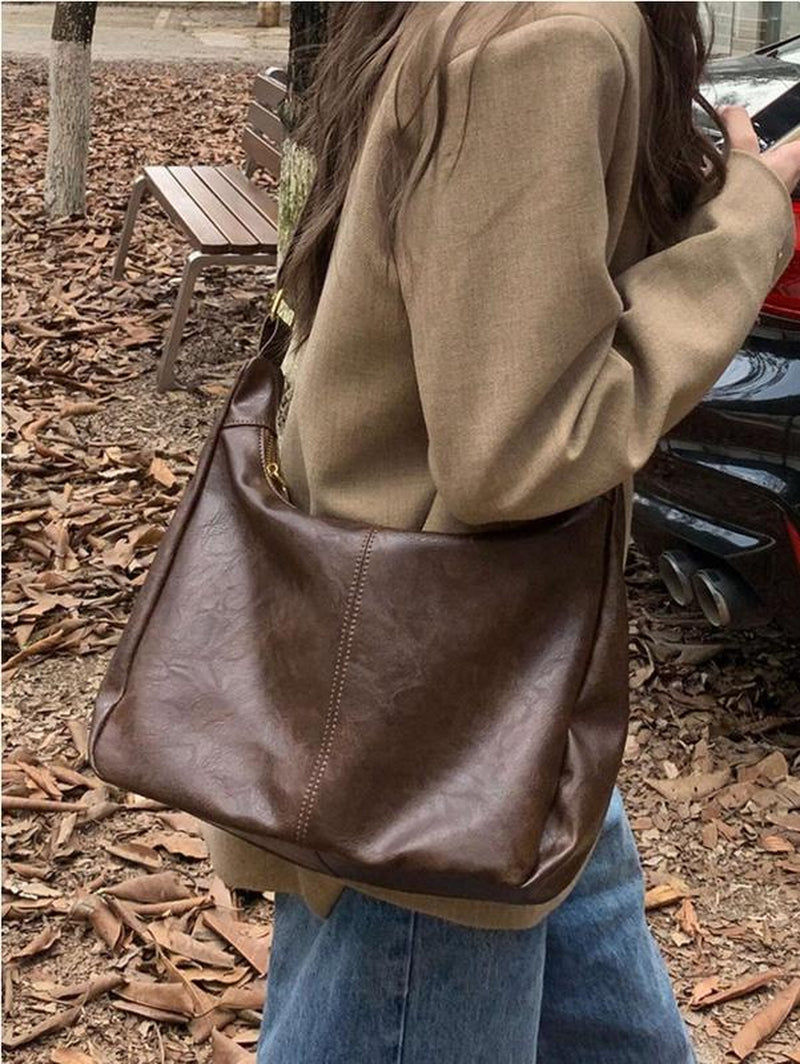 Retro Women'S Crossbody Bag, New Fashionable Handbag, Back to School Large Capacity Shoulder Bag, Ideal Teacher Gift, Letter Combination Gift Bag, Educator Bag, Ideal Mother Bride Gift, Inspiration Bag, Women'S Street and Japanese Bag, Large Bag