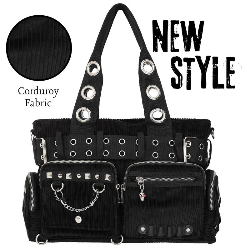 Convertible Belt Shoulder Bags with Grommets