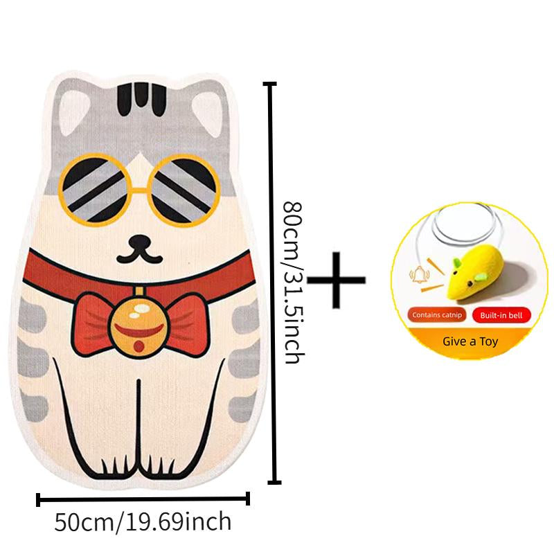 【Buy 1, Get Free Toy Mouse!】Wall Mounted Cat Scratching Board Thickened Durable Wear Resistant Protects Furniture from Cat Scratching Suitable for Walls Sofas Cabinets Doors Glass Personalized Cat Tree Tower Cat Toy Mouse Pet Supplies Scratcher