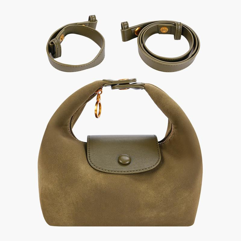 Women'S Soft Frosted Shoulder Bag with 2 Removable Straps Multiple Carrying Options Crossbody Bag in Stylish Colors