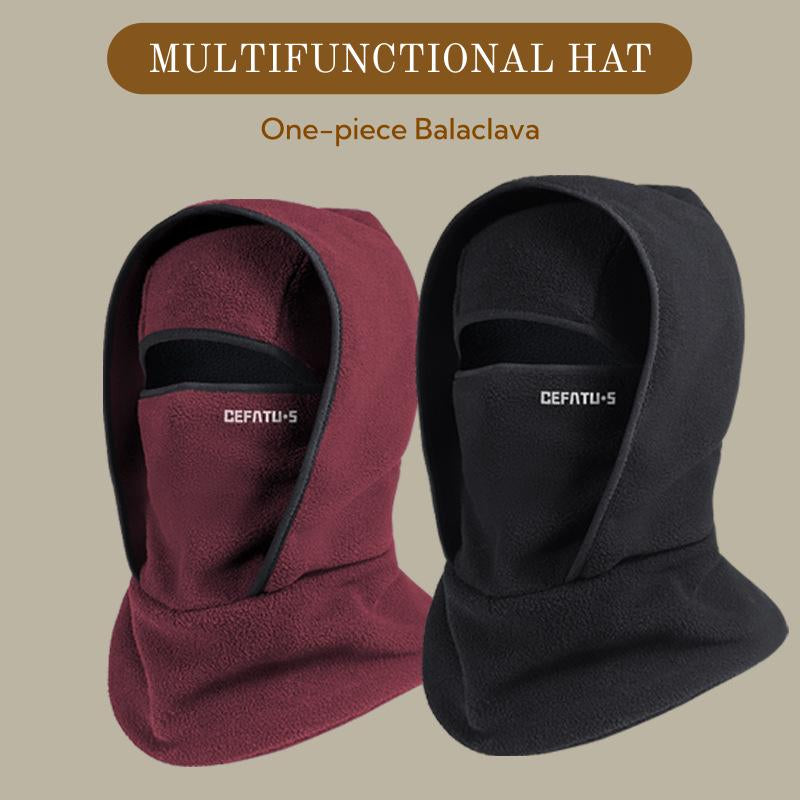 Outdoor Winter Thermal Fleece Hat, Windproof Neckband Cycling Mask, One-Piece Ski Head Cover for Cold Weather, Ideal for Skiing, Cycling & Outdoor Activities